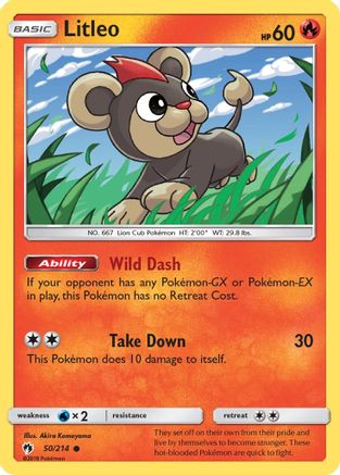 Litleo (50/214) [SM  Lost Thunder] Normal - Common