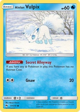 Alolan Vulpix (053/214) [SM  Lost Thunder] Normal - Common