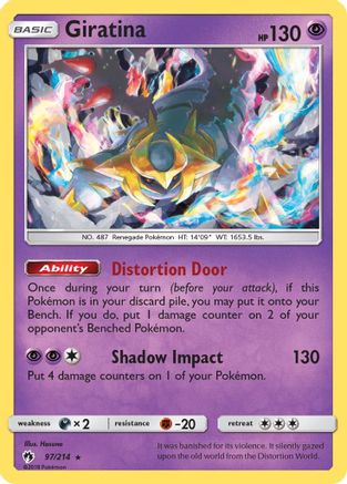 Giratina (097/214) [SM  Lost Thunder] Reverse Holofoil - Holo Rare