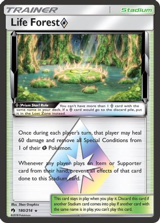 Life Forest Prism Star (180/214) [SM  Lost Thunder] Holofoil - Prism Rare