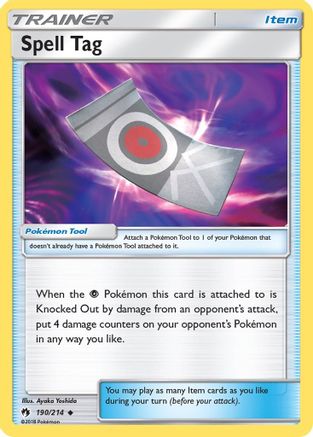 Spell Tag (190/214) [SM  Lost Thunder] Reverse Holofoil - Uncommon