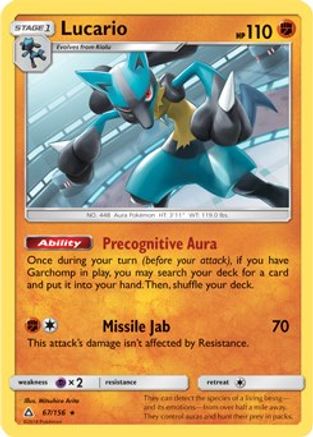 Lucario (SM Ultra Prism) (67/156) [Deck Exclusives] Normal - Rare