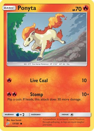 Ponyta (017/181) [SM  Team Up] Normal - Common
