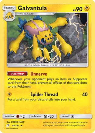 Galvantula (48/181) [SM  Team Up] Reverse Holofoil - Rare