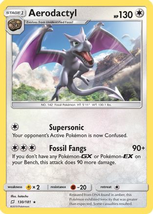 Aerodactyl (130/181) [SM  Team Up] Reverse Holofoil - Rare