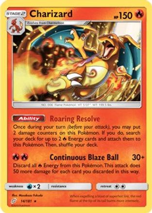 Charizard (SM Team Up) (14/181) [Deck Exclusives] Holofoil - Holo Rare