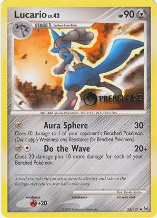 Lucario (Prerelease) (53/127) [Diamond and Pearl Promos] Normal - Promo