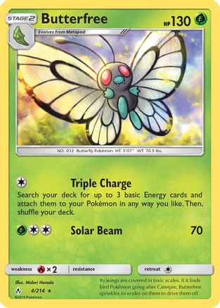 Butterfree (004/214) [SM  Unbroken Bonds] Normal - Rare