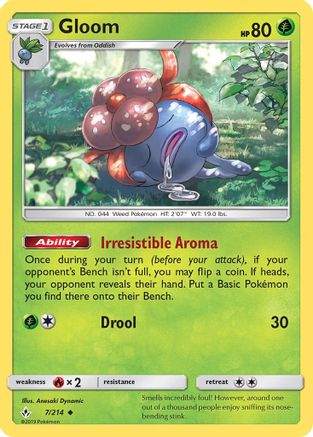 Gloom (007/214) [SM  Unbroken Bonds] Normal - Uncommon