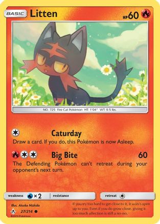 Litten (027/214) [SM  Unbroken Bonds] Normal - Common