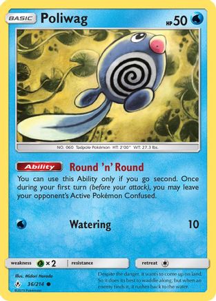 Poliwag (036/214) [SM  Unbroken Bonds] Normal - Common