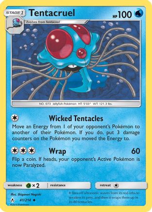 Tentacruel (041/214) [SM  Unbroken Bonds] Normal - Uncommon