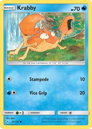Krabby (046/214) [SM  Unbroken Bonds] Normal - Common