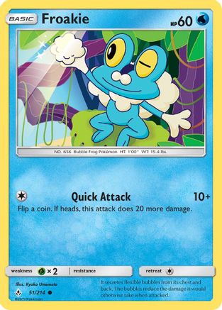 Froakie (051/214) [SM  Unbroken Bonds] Reverse Holofoil - Common