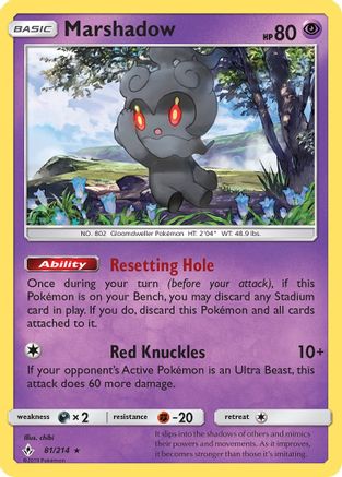 Marshadow (081/214) [SM  Unbroken Bonds] Holofoil - Holo Rare