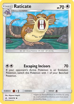 Raticate (144/214) [SM  Unbroken Bonds] Normal - Uncommon