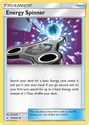 Energy Spinner (170/214) [SM  Unbroken Bonds] Normal - Uncommon