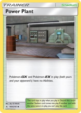 Power Plant (183/214) [SM  Unbroken Bonds] Normal - Uncommon