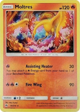 Moltres (Cracked Ice Holo) (038/214) [Deck Exclusives] Holofoil - Holo Rare