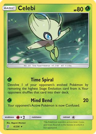 Celebi (004/236) [SM  Unified Minds] Holofoil - Holo Rare