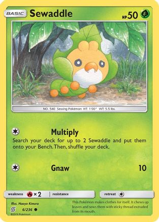 Sewaddle (6/236) [SM  Unified Minds] Normal - Common