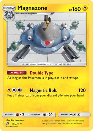 Magnezone (60/236) [SM  Unified Minds] Reverse Holofoil - Holo Rare