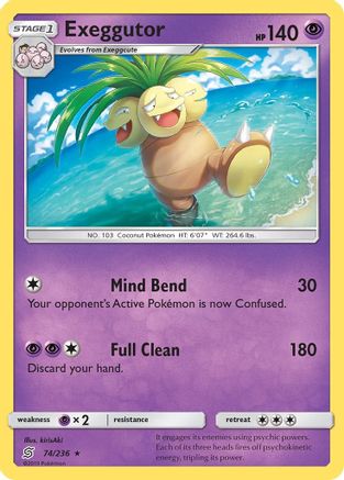 Exeggutor (74/236) [SM  Unified Minds] Reverse Holofoil - Rare