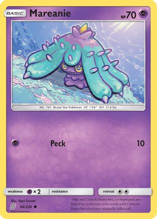 Mareanie (96/236) [SM  Unified Minds] Reverse Holofoil - Common