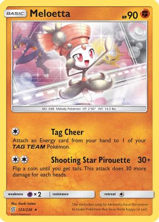 Meloetta (123/236) [SM  Unified Minds] Normal - Rare