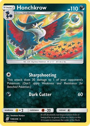 Honchkrow (130/236) [SM  Unified Minds] Normal - Rare