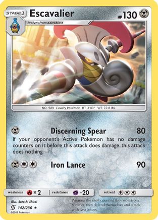 Escavalier (142/236) [SM  Unified Minds] Normal - Rare