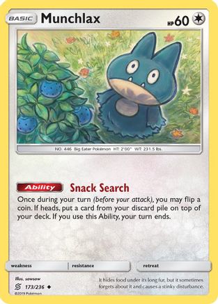 Munchlax (173/236) [SM  Unified Minds] Normal - Uncommon