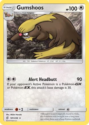 Gumshoos (181/236) [SM  Unified Minds] Normal - Rare