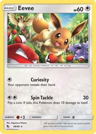Eevee (048/68) [Hidden Fates] Reverse Holofoil - Holo Rare