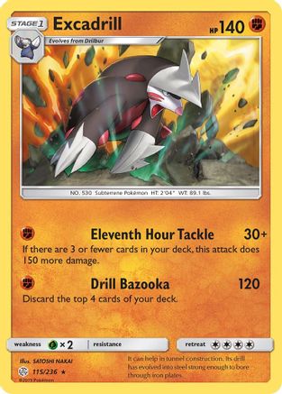 Excadrill (115/236) [SM  Cosmic Eclipse] Holofoil - Holo Rare