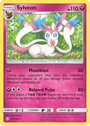 Sylveon (155/236) [SM  Cosmic Eclipse] Normal - Rare