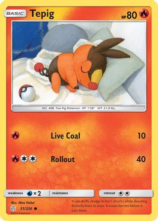 Tepig (031/236) [SM  Cosmic Eclipse] Normal - Common
