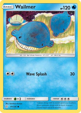 Wailmer (045/236) [SM  Cosmic Eclipse] Reverse Holofoil - Common