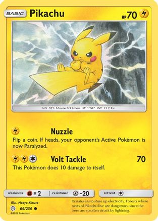 Pikachu (066/236) [SM  Cosmic Eclipse] Normal - Common