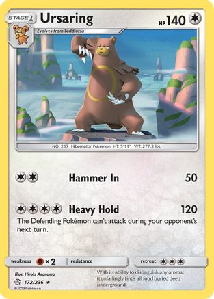 Ursaring (172/236) [SM  Cosmic Eclipse] Normal - Rare