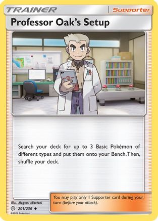 Professor Oak's Setup (201/236) [SM  Cosmic Eclipse] Normal - Uncommon