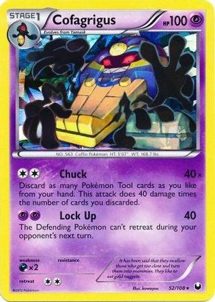 Cofagrigus (Cracked Ice Holo) (52/108) [Deck Exclusives] Holofoil - Rare