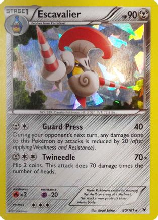 Escavalier (Cracked Ice Holo) (80/101) [Deck Exclusives] Holofoil - Holo Rare