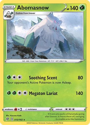 Abomasnow (013/192) [SWSH02 Rebel Clash] Reverse Holofoil - Rare