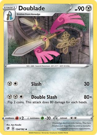 Doublade (134/192) [SWSH02 Rebel Clash] Reverse Holofoil - Uncommon