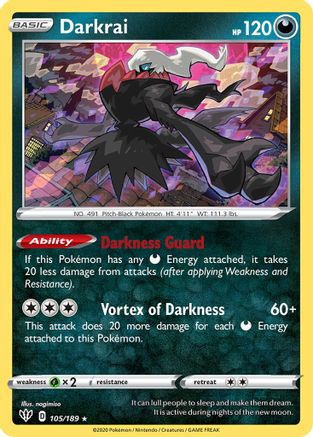 Darkrai (105/189) [Deck Exclusives] Normal - Rare