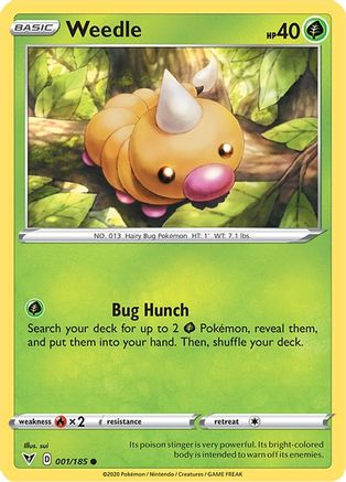 Weedle (001/185) [SWSH04 Vivid Voltage] Normal - Common