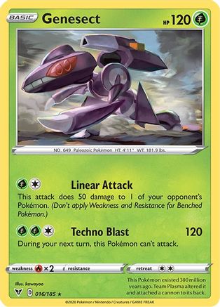 Genesect (016/185) [SWSH04 Vivid Voltage] Holofoil - Holo Rare