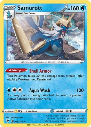 Samurott (035/185) [SWSH04 Vivid Voltage] Normal - Rare