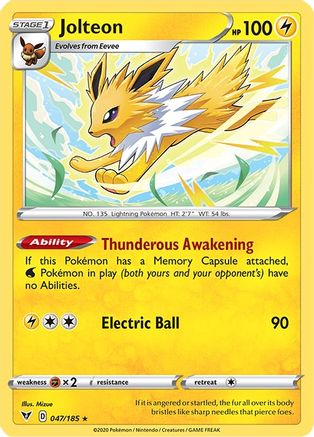 Jolteon (047/185) [SWSH04 Vivid Voltage] Normal - Rare